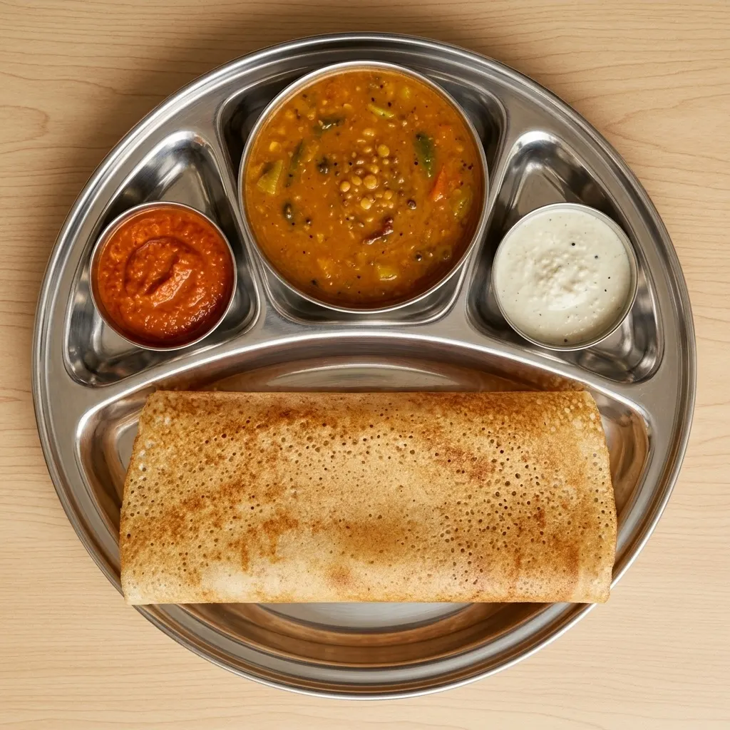 Mysore Masala Dosa - Spicy South Indian dosa at Dosa Dream Calgary